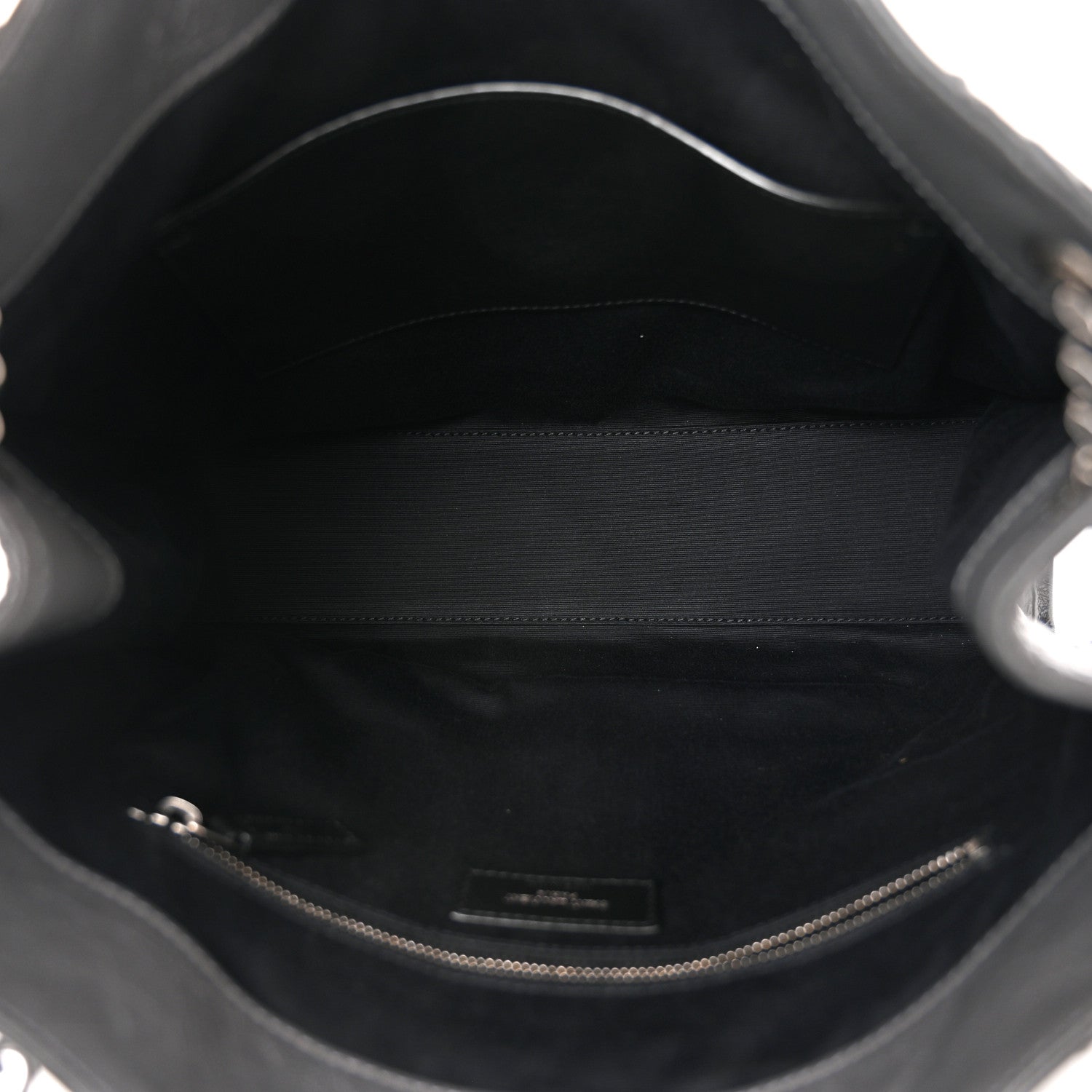 Saint Laurent Crinkled Calfskin Matelasse Monogram Medium Niki Shopper Tote Smog 5 of 10