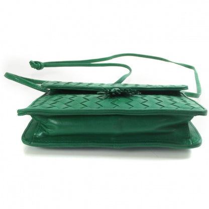 Bottega Veneta Woven Shoulder Bag Green 4 of 9
