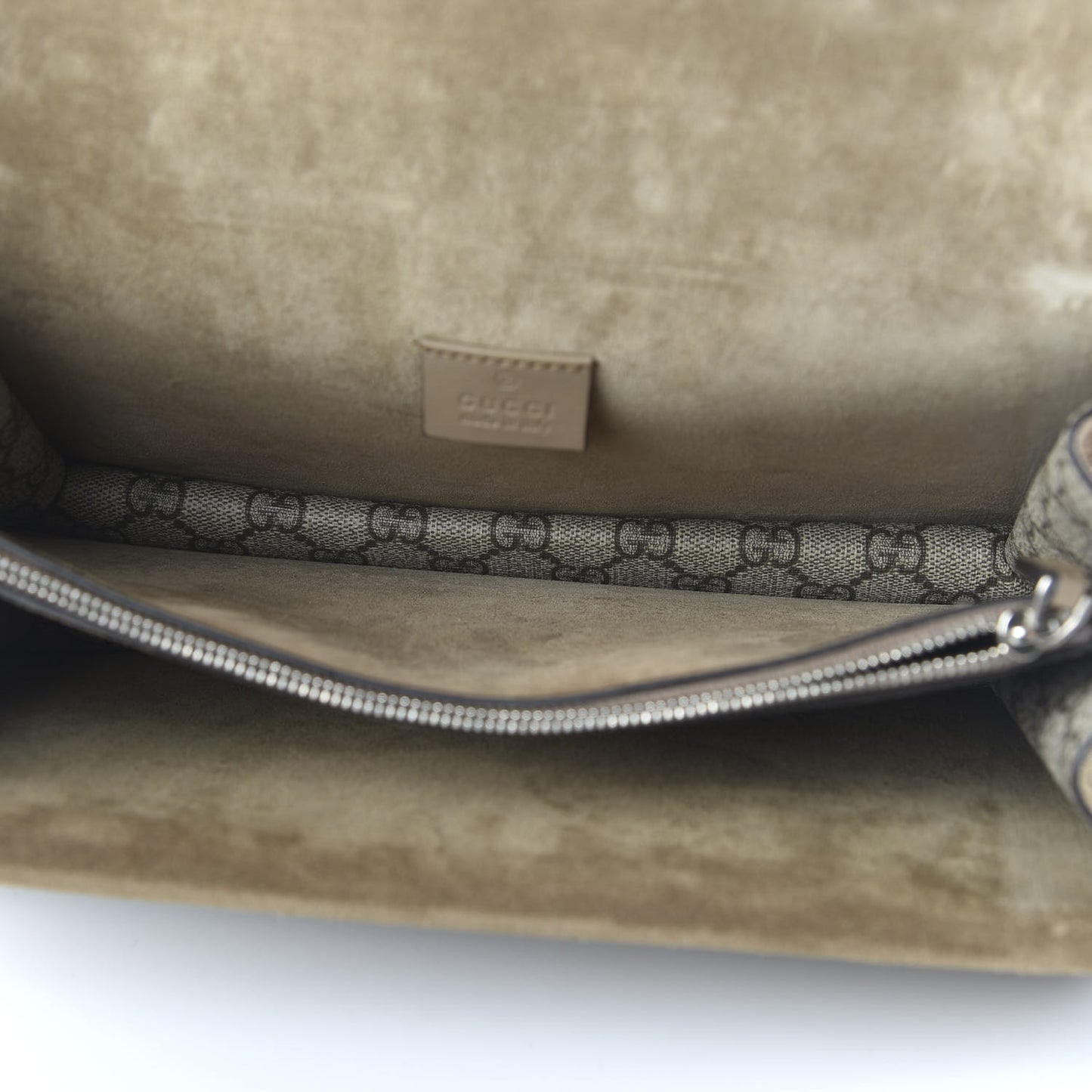 GG Supreme Monogram Small Dionysus Shoulder Bag Taupe