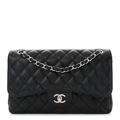 Chanel Caviar Quilted Jumbo Double Flap Black 1 of 11