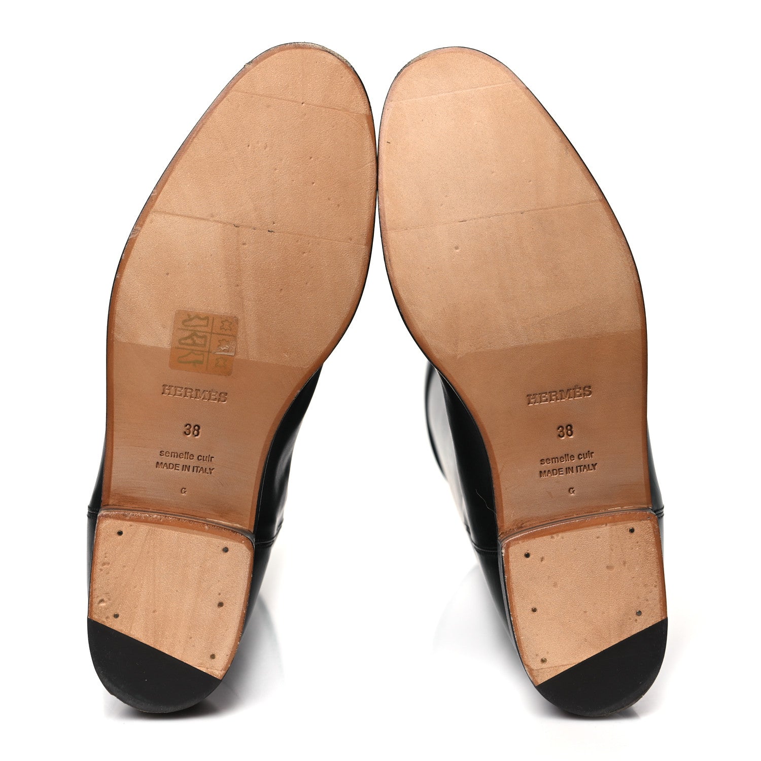 Hermes Box Kelly Jumping Boots 38 Black 7 of 12