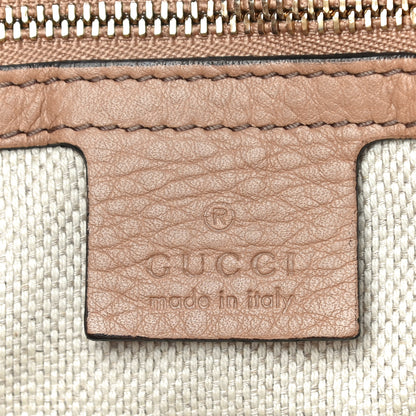 Gucci Pebbled Calfskin Medium Soho Flap Crossbody Camelia 6 of 12