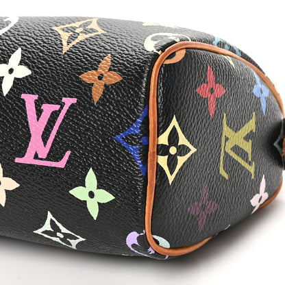 Louis Vuitton Monogram Multicolor Mini Sac HL Speedy Black 9 of 10