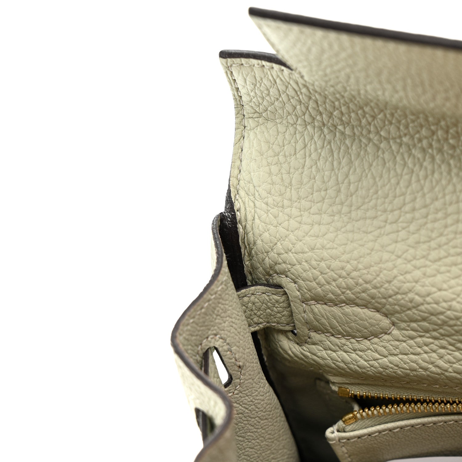 Hermes Togo Kelly Retourne 25 Gris Neve 22 of 23