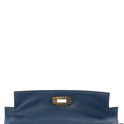Hermes Epsom Mini Kelly Sellier 20 Deep Blue 15 of 35