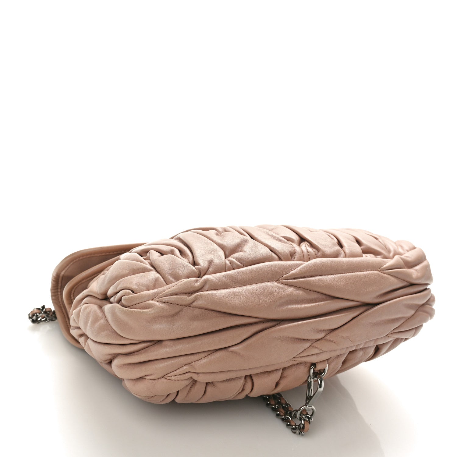 Miu Miu Nappa Matelasse Coffer Hobo Cammeo 4 of 9