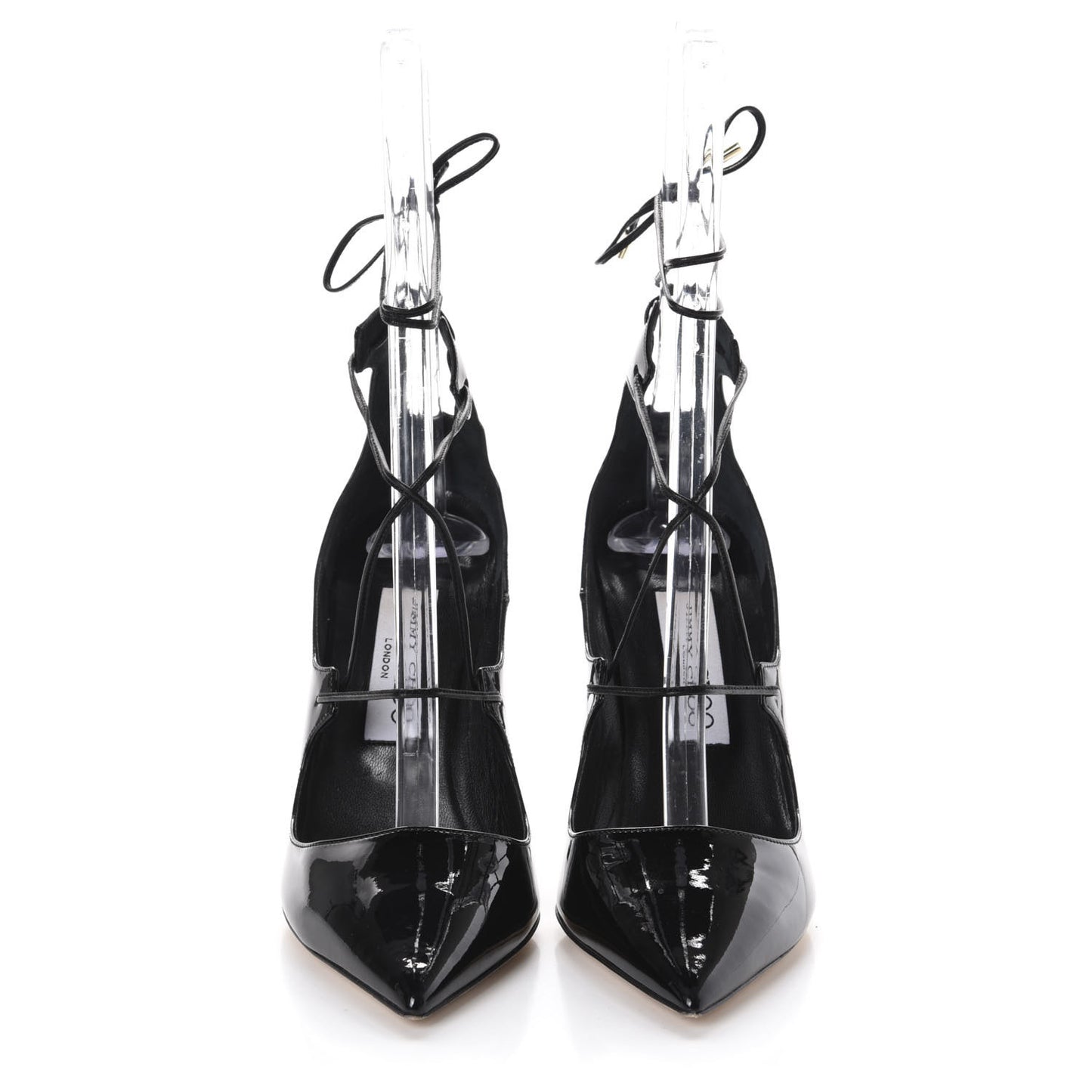 Patent Lace Up Vita 100 Pumps 36 Black