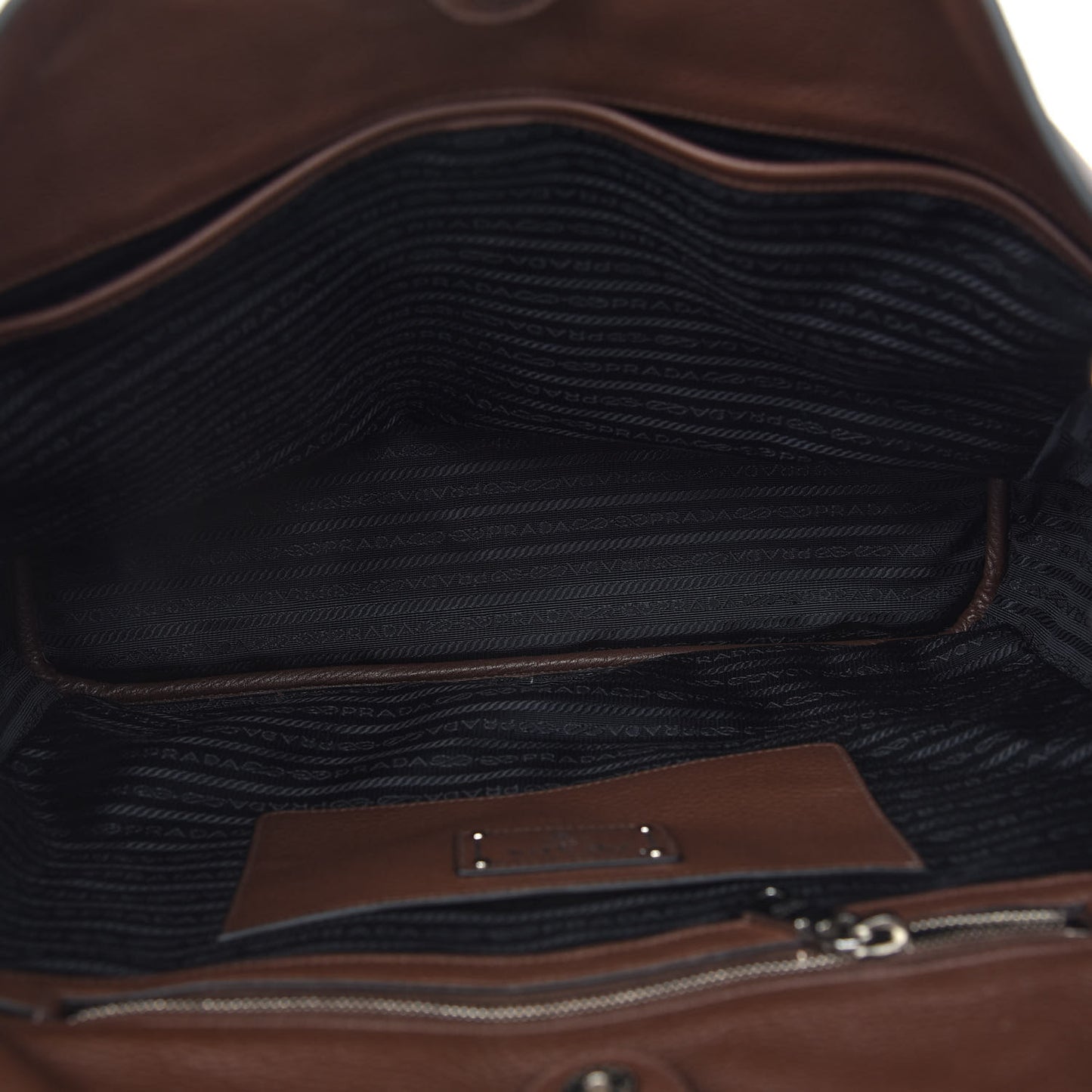 Vitello Phenix Side Zip Shopping Tote Bruciato