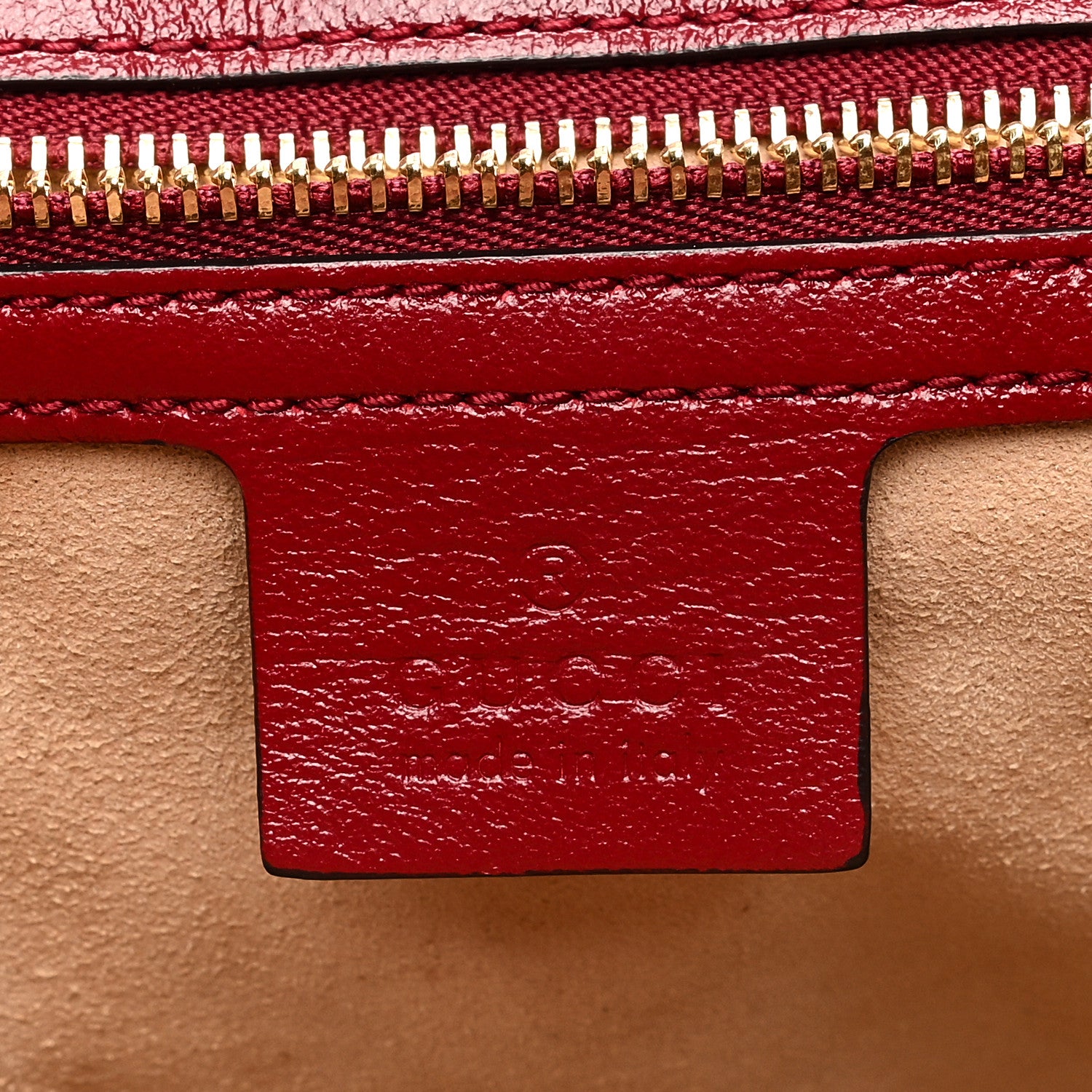 Gucci Monogram Azalea Calfskin Matelasse Diagonal Medium GG Marmont Shoulder Bag Beige Ebony New Cherry Red 6 of 11