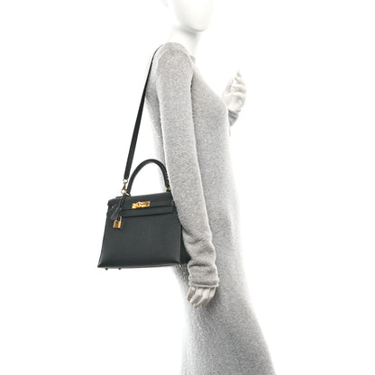 Hermes Epsom Kelly Sellier 28 Black 2 of 16