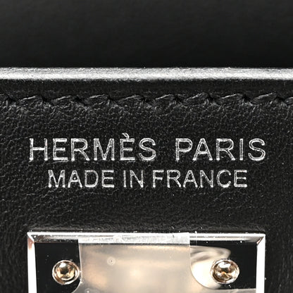 Hermes Swift Kelly Danse Anate Fringed Belt Bag Black 7 of 10