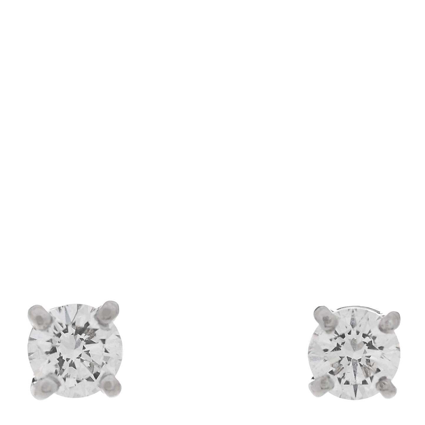 Platinum Diamond .22ctw Solitaire Earrings