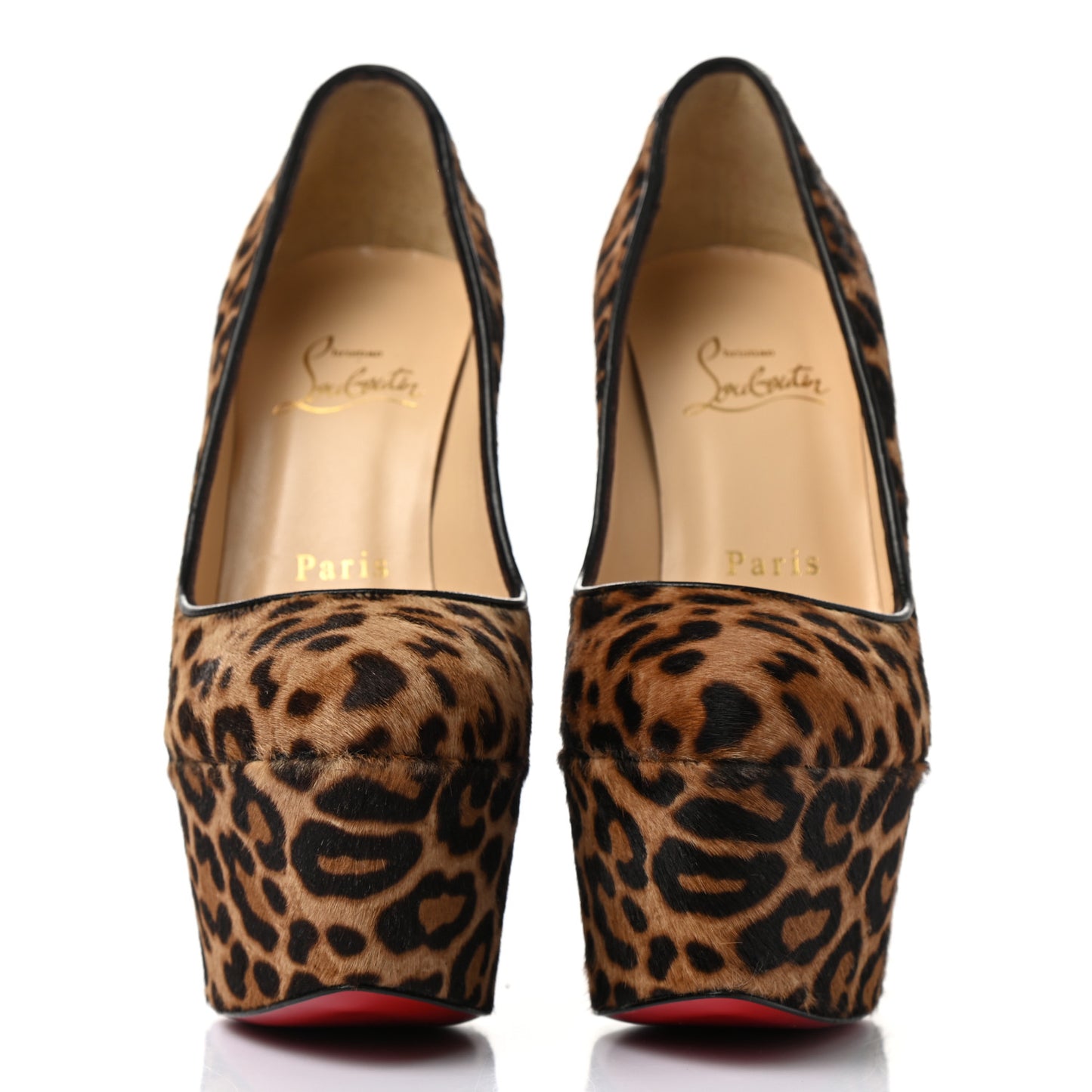 Pony Hair Jaguar Print Alta Vicky 160 Pumps 35.5 Brown