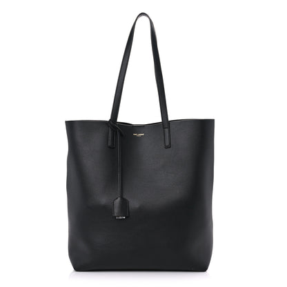 Saint Laurent Calfskin North-South Shopping Tote Black 2 of 10