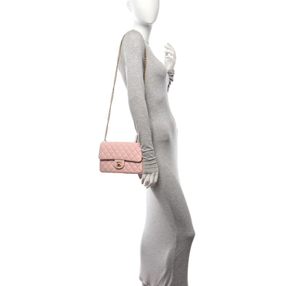 Chanel Caviar Quilted Medium Double Flap White 4 of 10