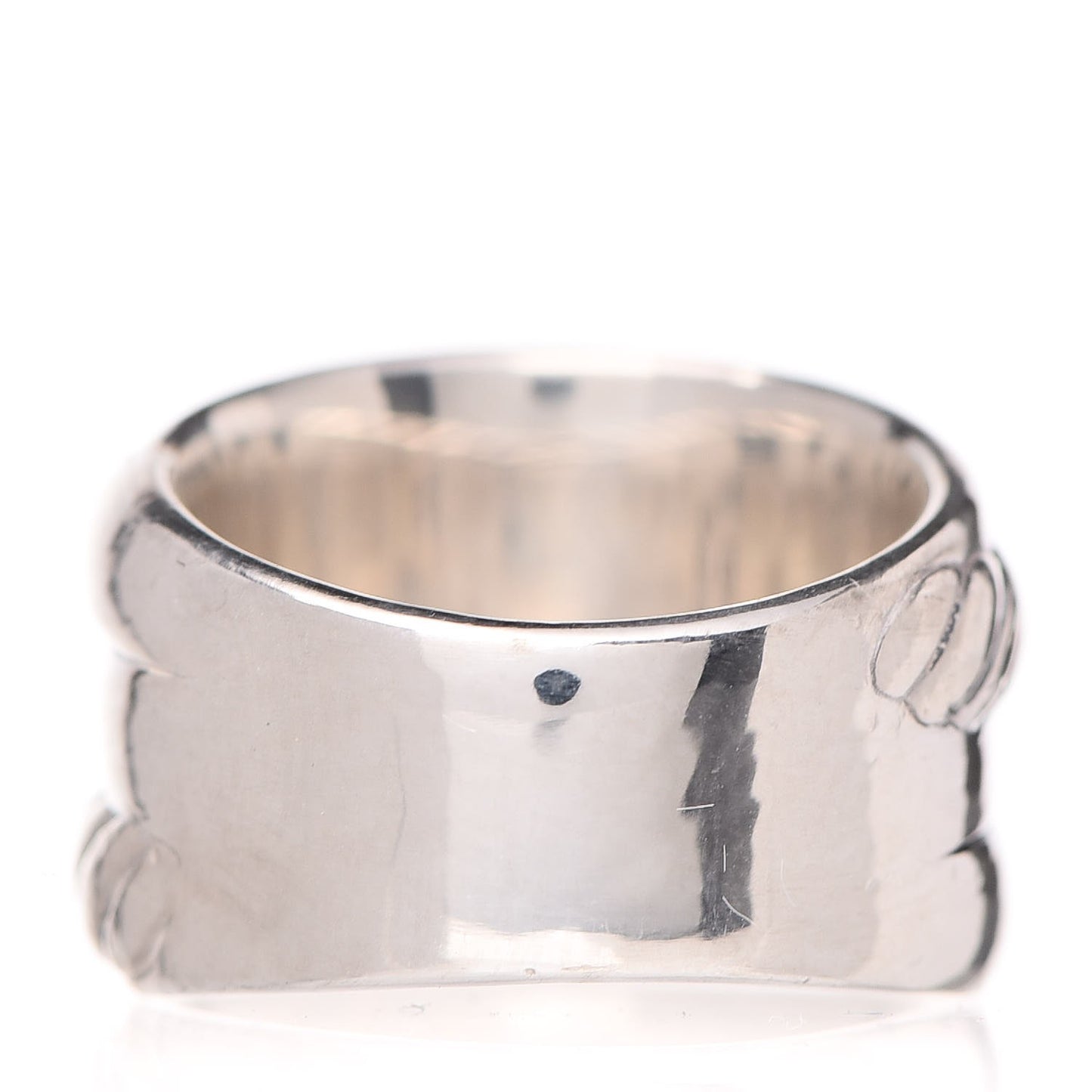 Sterling Silver Crossover Cable Ring 52 6