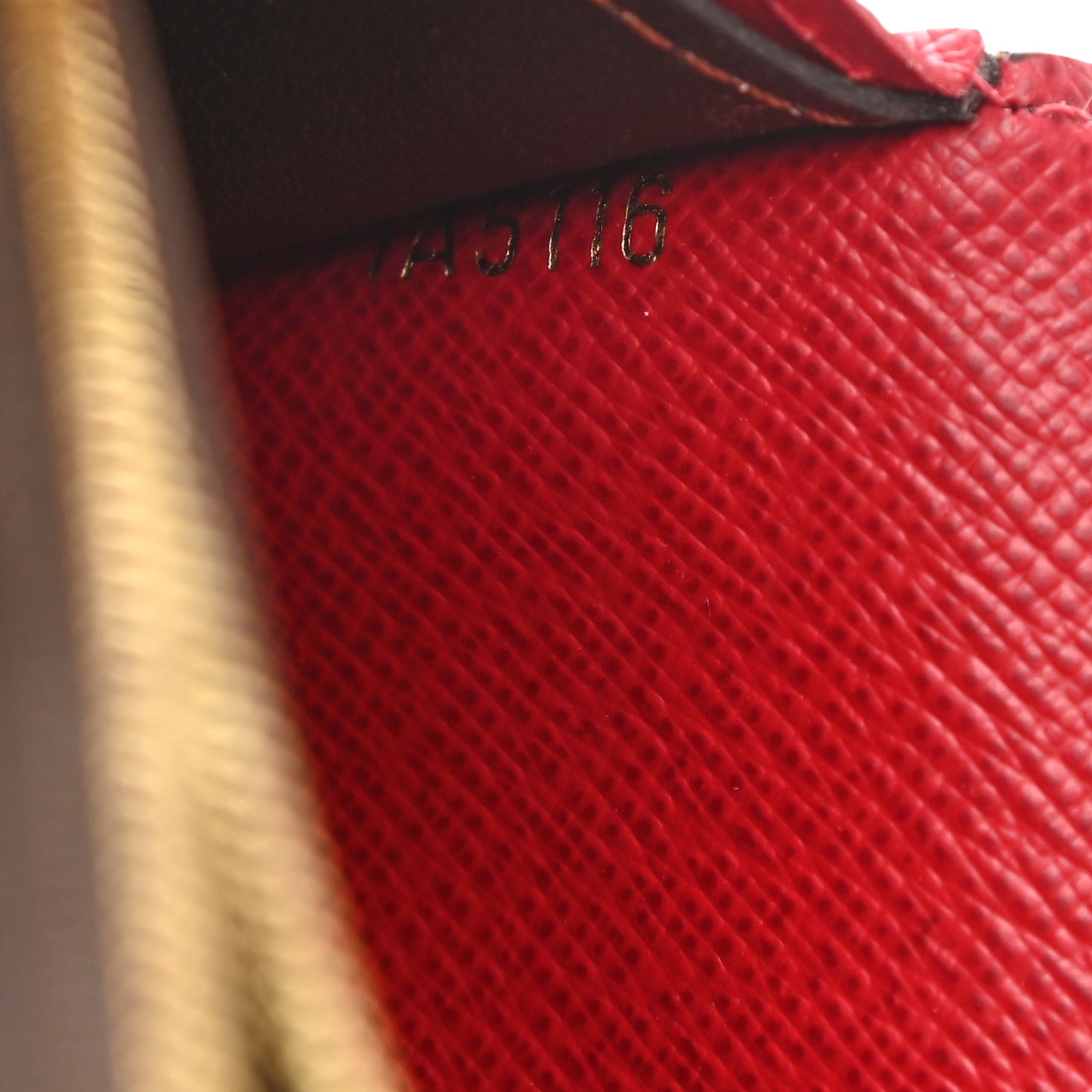 Damier Ebene Emilie Wallet Red