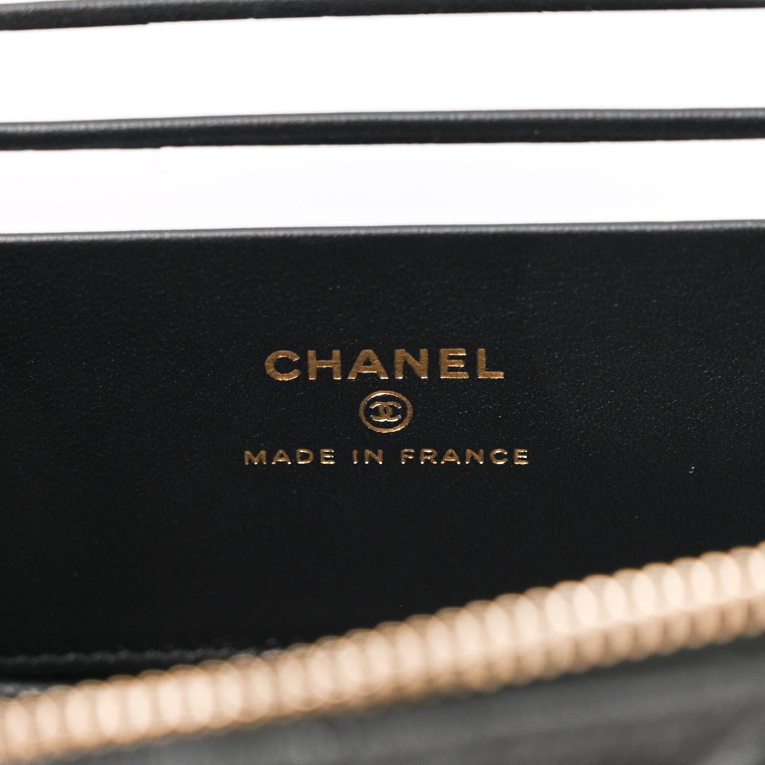 Chanel Lambskin Quilted Small Top Handle Vanity Case With Chain Black 6 of 10