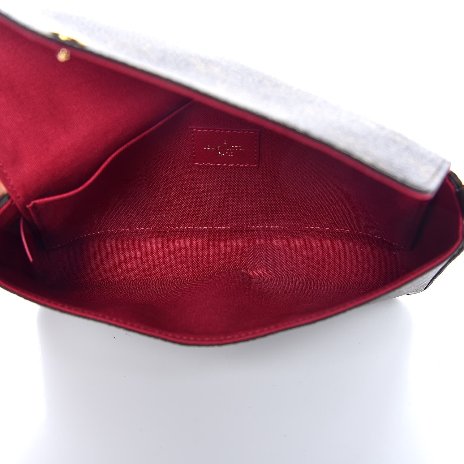 Louis Vuitton Monogram Pochette Felicie Chain Wallet Fuchsia 5 of 9