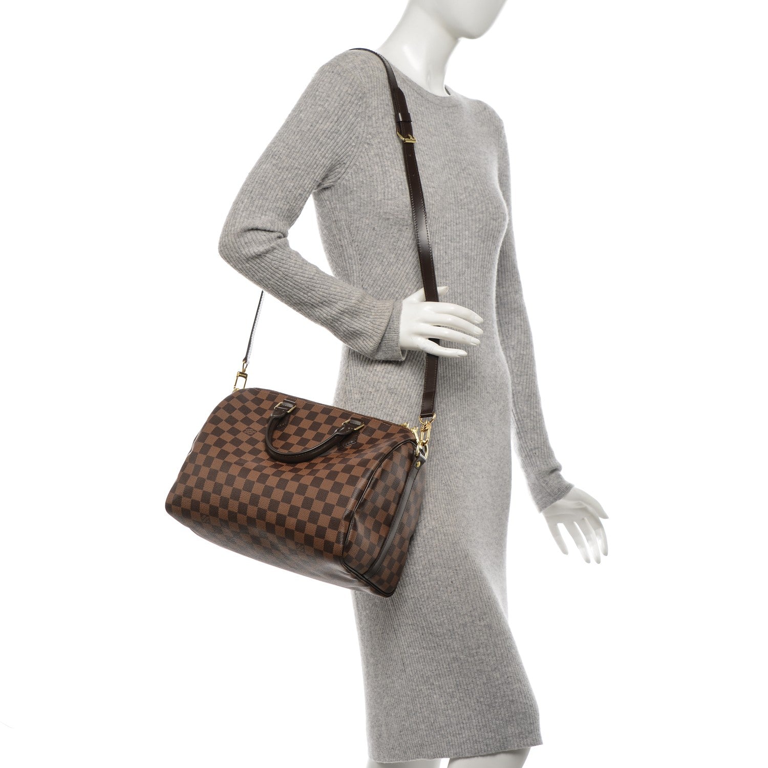 Louis Vuitton Damier Ebene Speedy Bandouliere 30 2 of 8