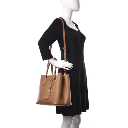 Prada Saffiano Cuir Large Double Bag Caramel Fuoco 2 of 13