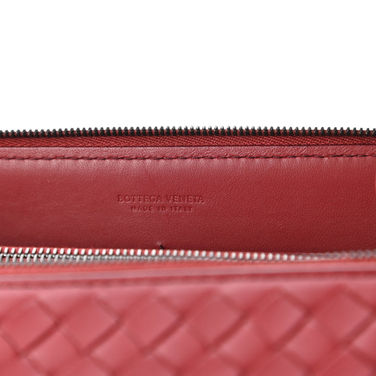 Nappa Intrecciato Camera Bag Red