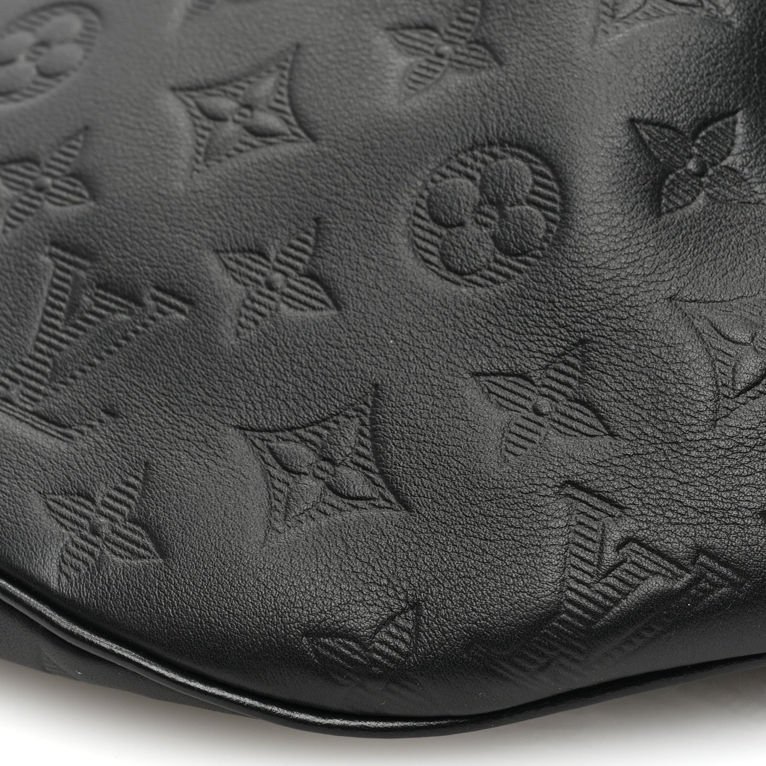 Louis Vuitton Calfskin Monogram Shadow Discovery Bumbag Black 9 of 9