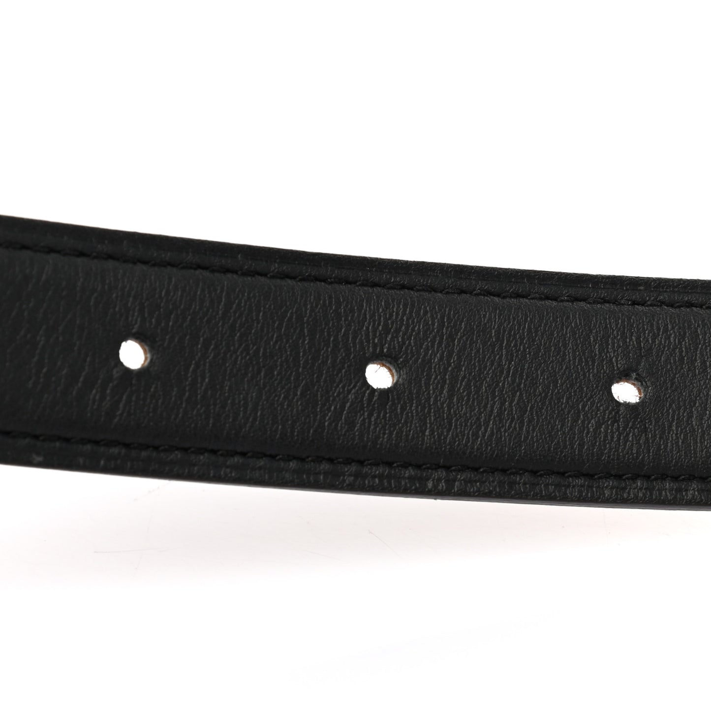 Swift Epsom 24mm Constance H Belt 80 Black Gold