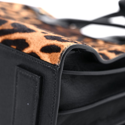 Saint Laurent Pony Effect Calfskin Leopard Print Baby Supple Sac De Jour 10 of 12