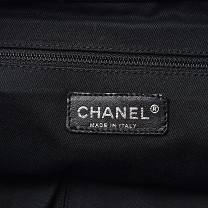 Chanel Lambskin Stitched Expandable Tote Navy 6 of 15