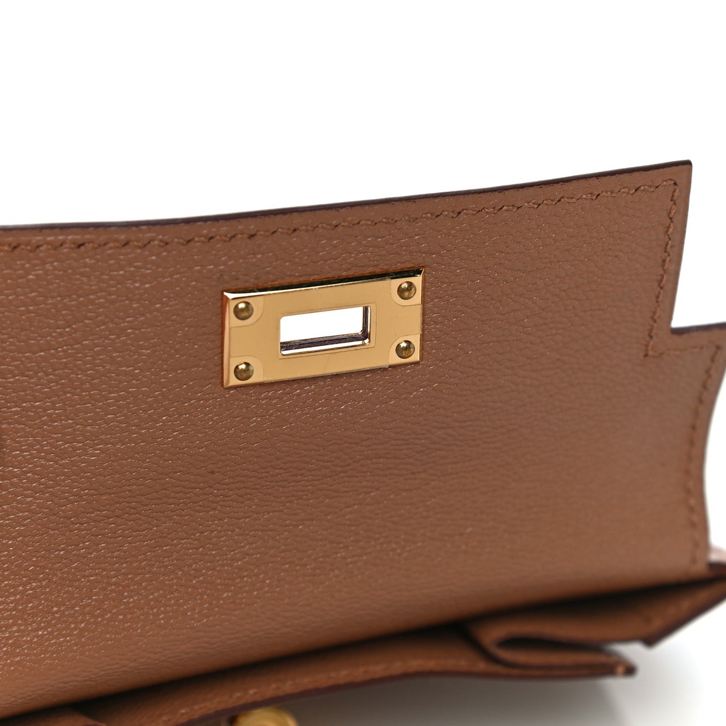 Chevre Mysore Kelly Pocket Compact Wallet Quebracho
