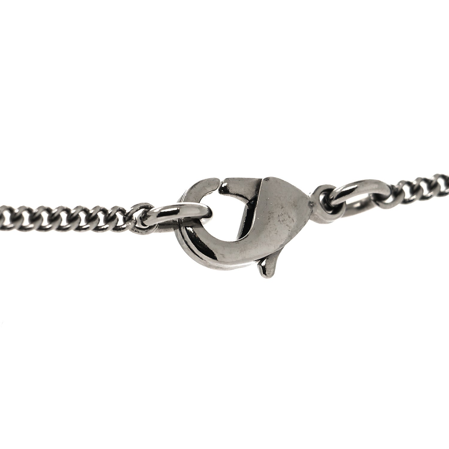Chanel Ruthenium Crystal CC Drop Necklace Black 4 of 5