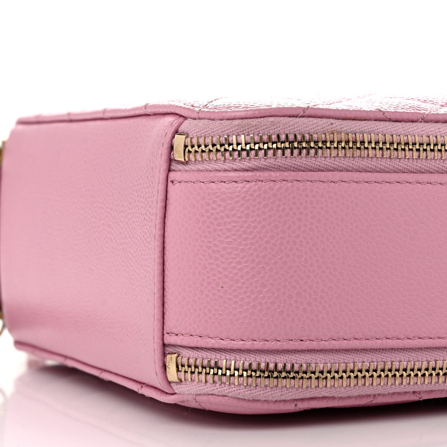 Caviar Quilted Pick Me Up Small Vanity Case Dark Pink