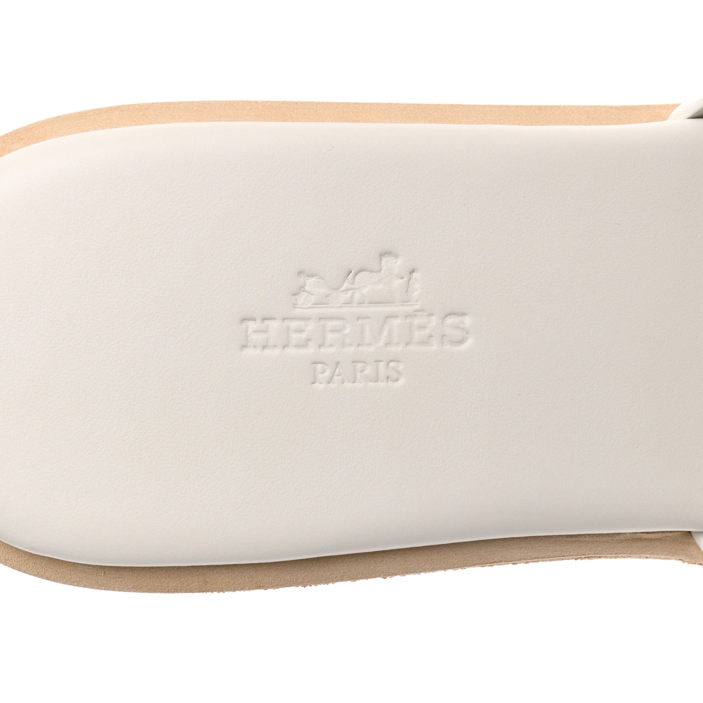 Calfskin Cork Eze 30 Sandals 38 White