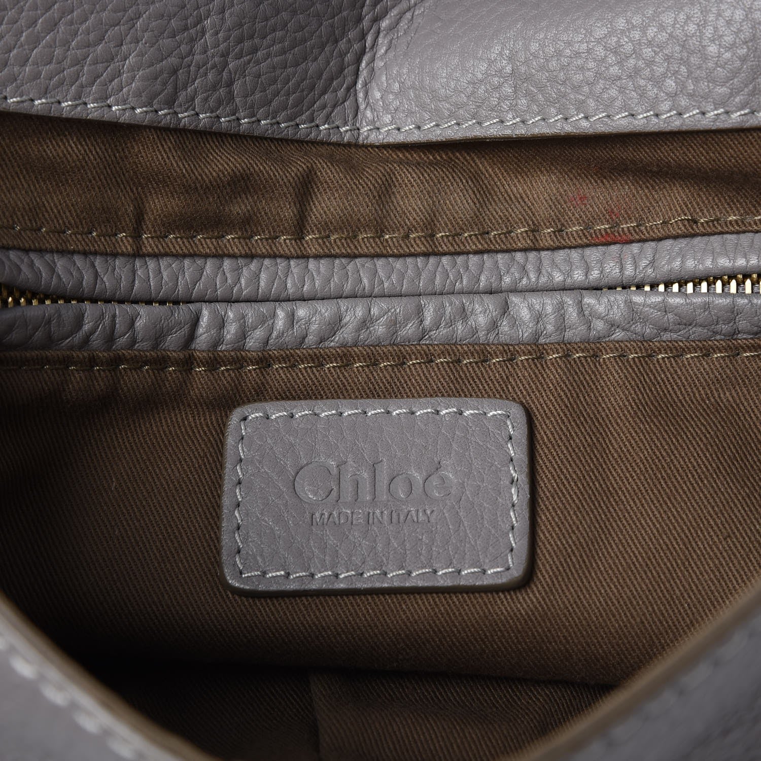 Chloe Calfskin Medium Marcie Top Handle Bag Cashmere Grey 7 of 13