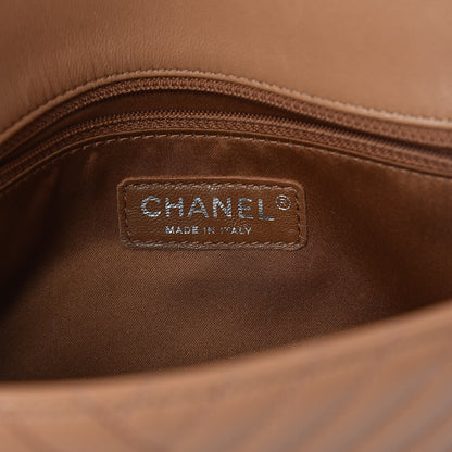 Chanel Lambskin Quilted Medium CC Crossing Flap Brown 6 of 10