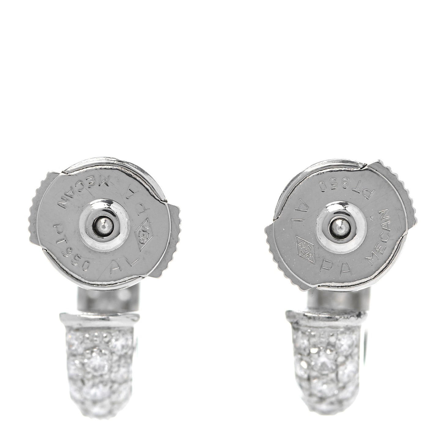 Platinum Diamond Etincelle De Cartier Hoop Earrings