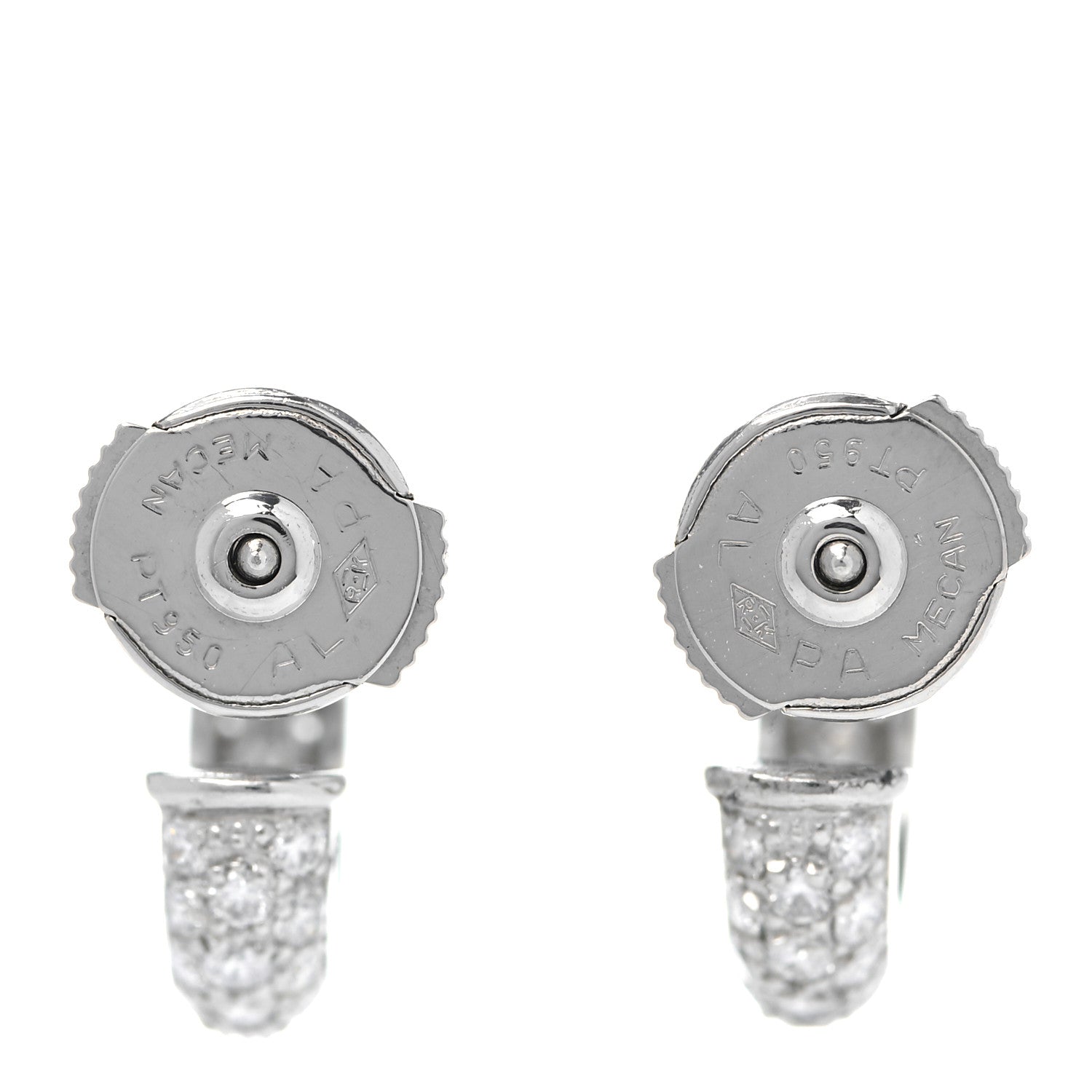 Cartier Platinum Diamond Etincelle De Cartier Hoop Earrings 4 of 5