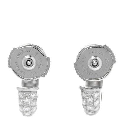 Cartier Platinum Diamond Etincelle De Cartier Hoop Earrings 4 of 5