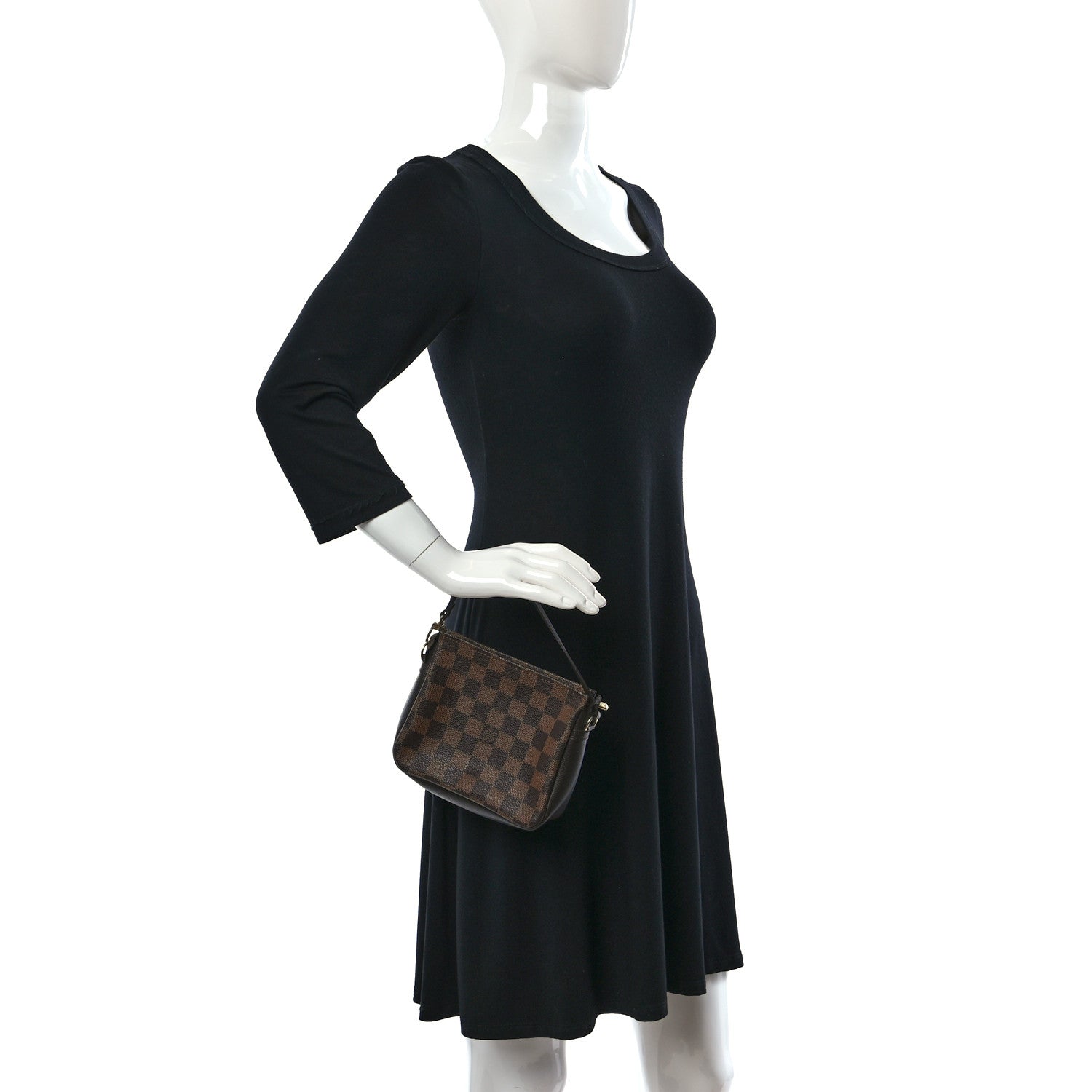 Louis Vuitton Damier Ebene Trousse Make Up Bag Pochette 2 of 9