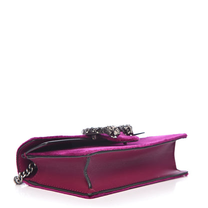 Gucci Velvet Super Mini Dionysus Shoulder Bag Fuchsia Violet Cyclamen 4 of 10