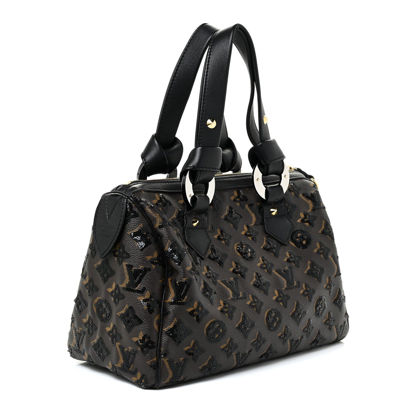 Monogram Sequins Eclipse Speedy 28 Black
