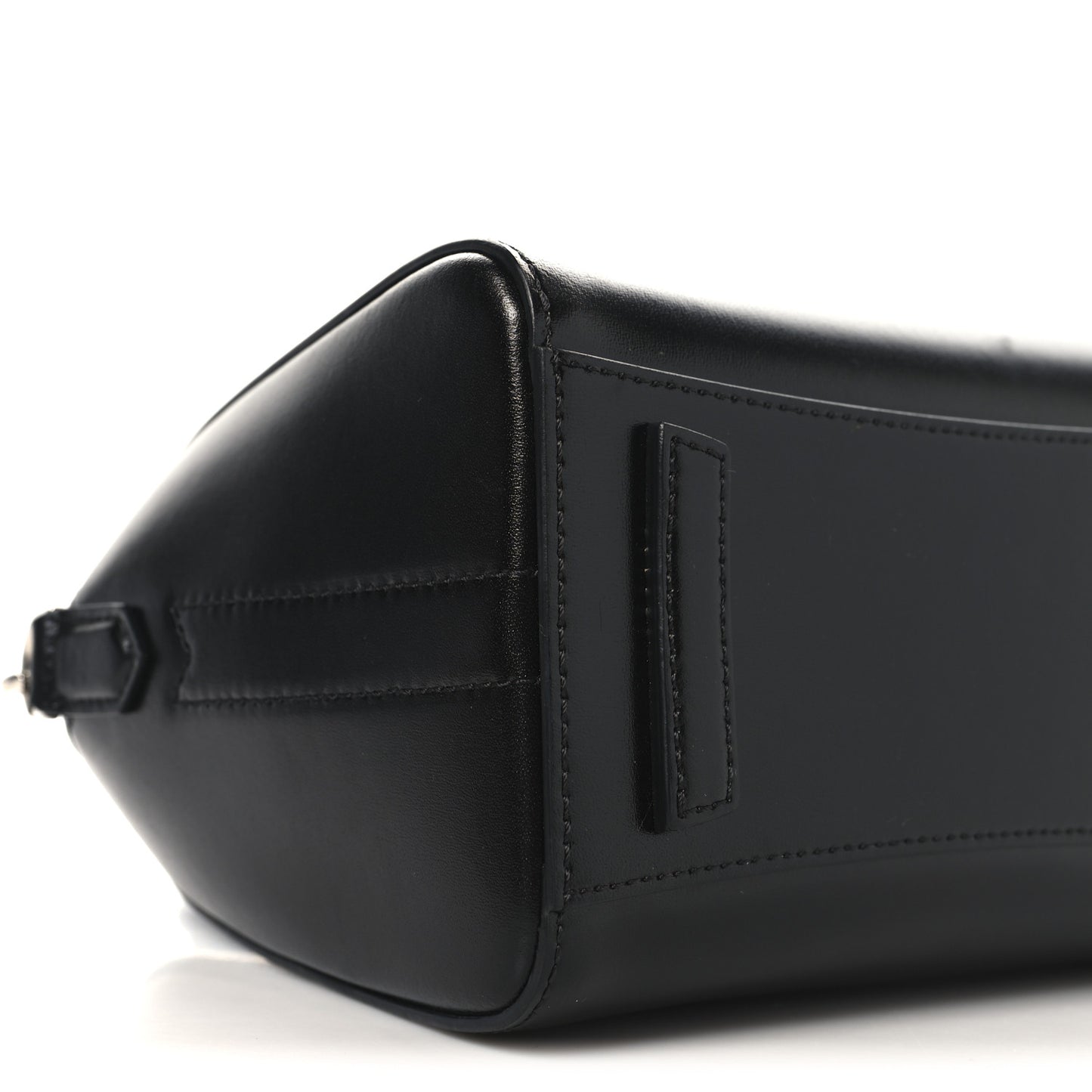 Shiny Lord Calfskin Mini Antigona Black