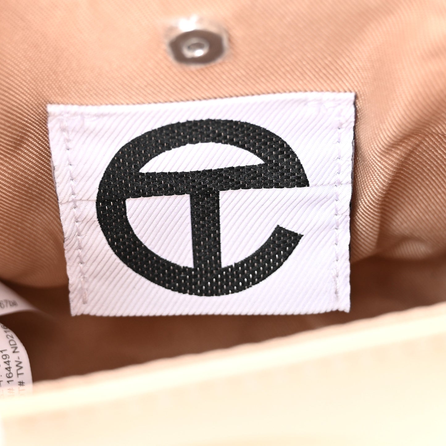 Vegan Leather Small Shopping Bag Cream