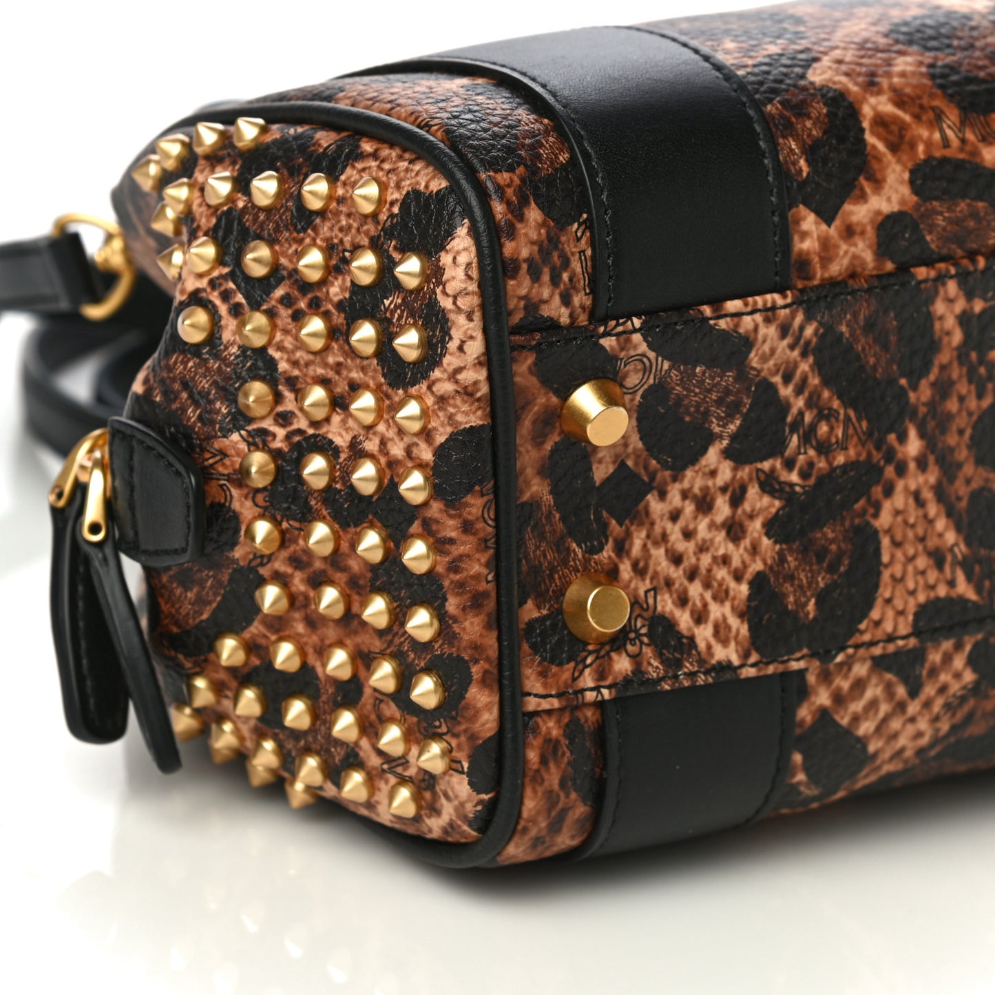 Leopard Print Studded Mini Keana Boston