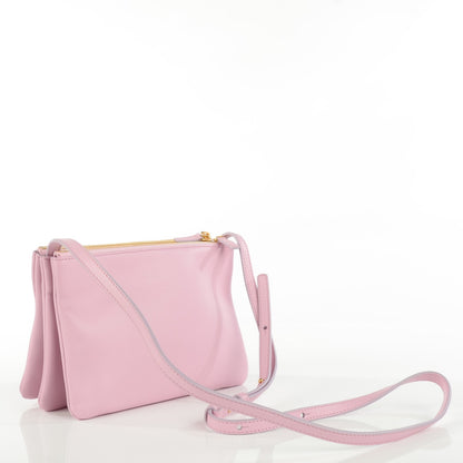 Celine Lambskin Small Trio Crossbody Bag Pink 3 of 9