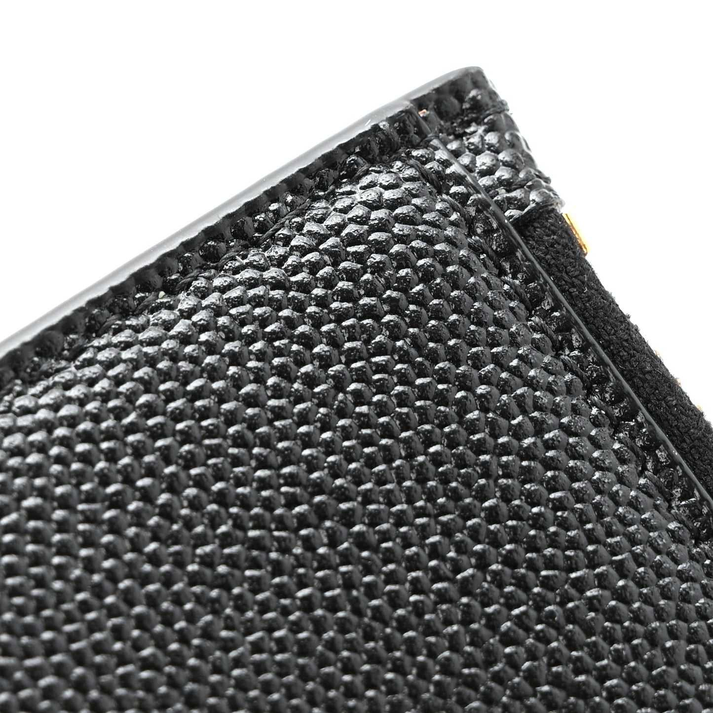 Grain De Poudre Monogram Bi-Fold Wallet Black