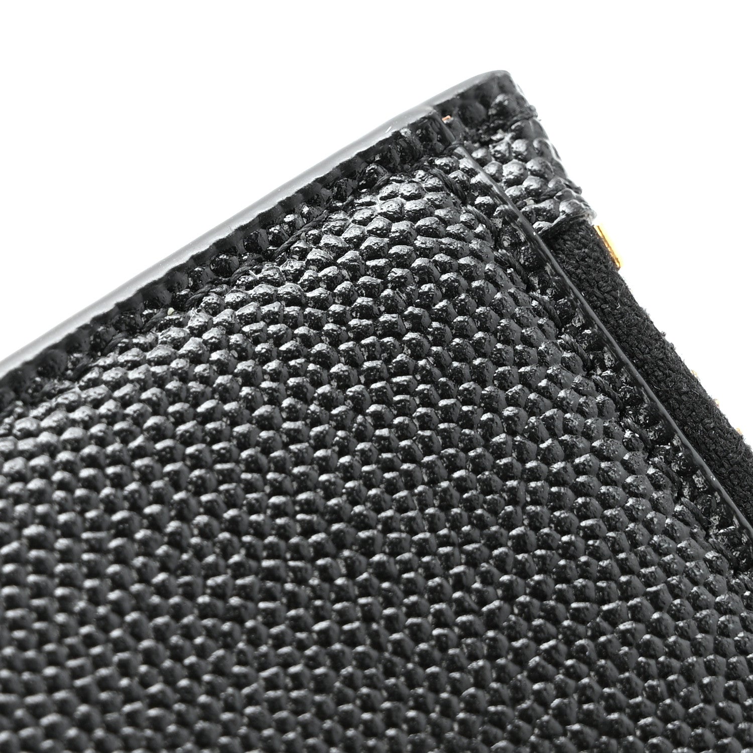 Saint Laurent Grain De Poudre Monogram Bi-Fold Wallet Black 8 of 11