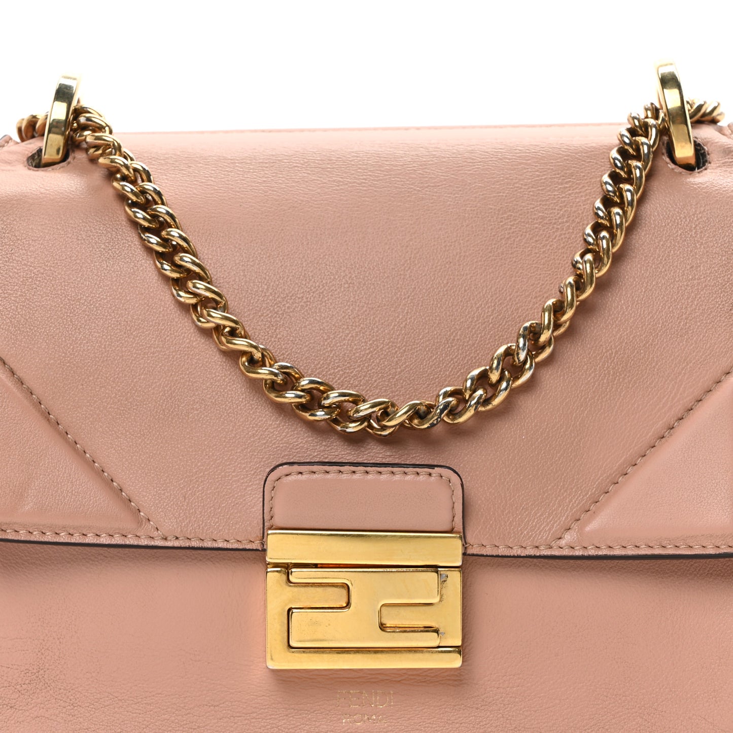 Vitello Grace Matte Small Kan U Shoulder Bag Rosa Bourbon