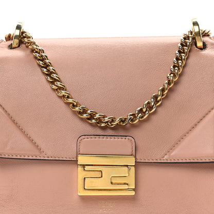 Fendi Vitello Grace Matte Small Kan U Shoulder Bag Rosa Bourbon 7 of 9